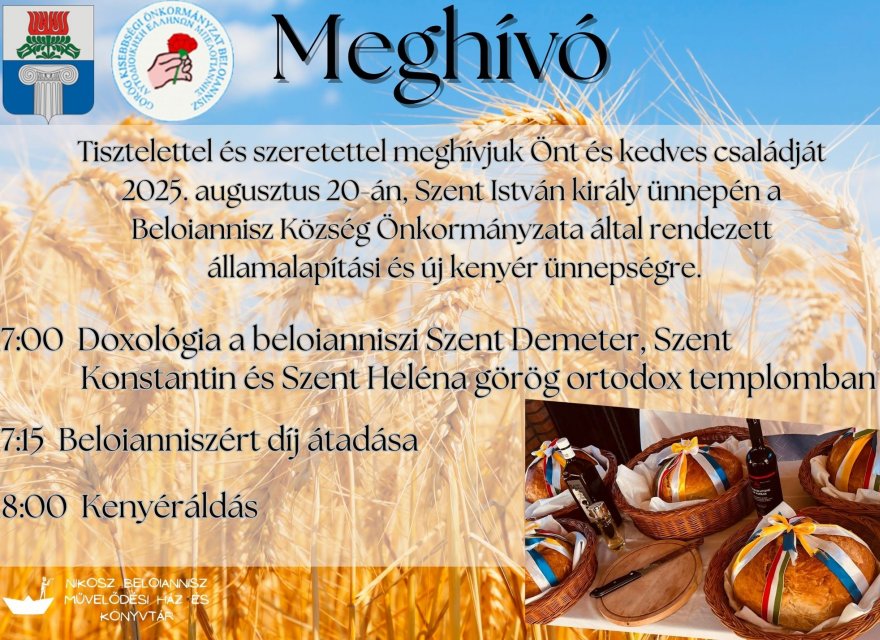 Államalapítási és új kenyér ünnepség