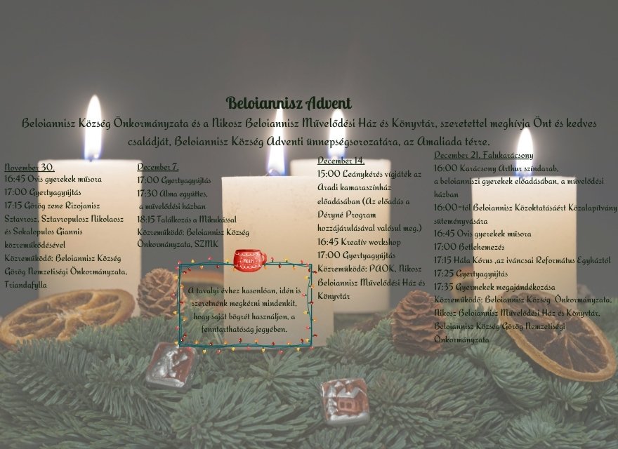 Beloianniszi adventi hétvégék