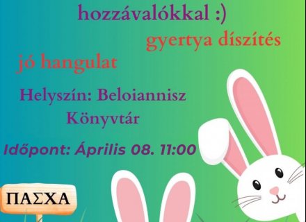 Λαμπάδα készítés a gyerekekkel a szombati éjféli misére